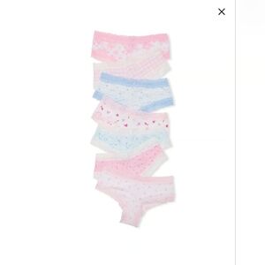 PINK x LoveShackFancy Love Notes 7-Pack Cheeky Panties